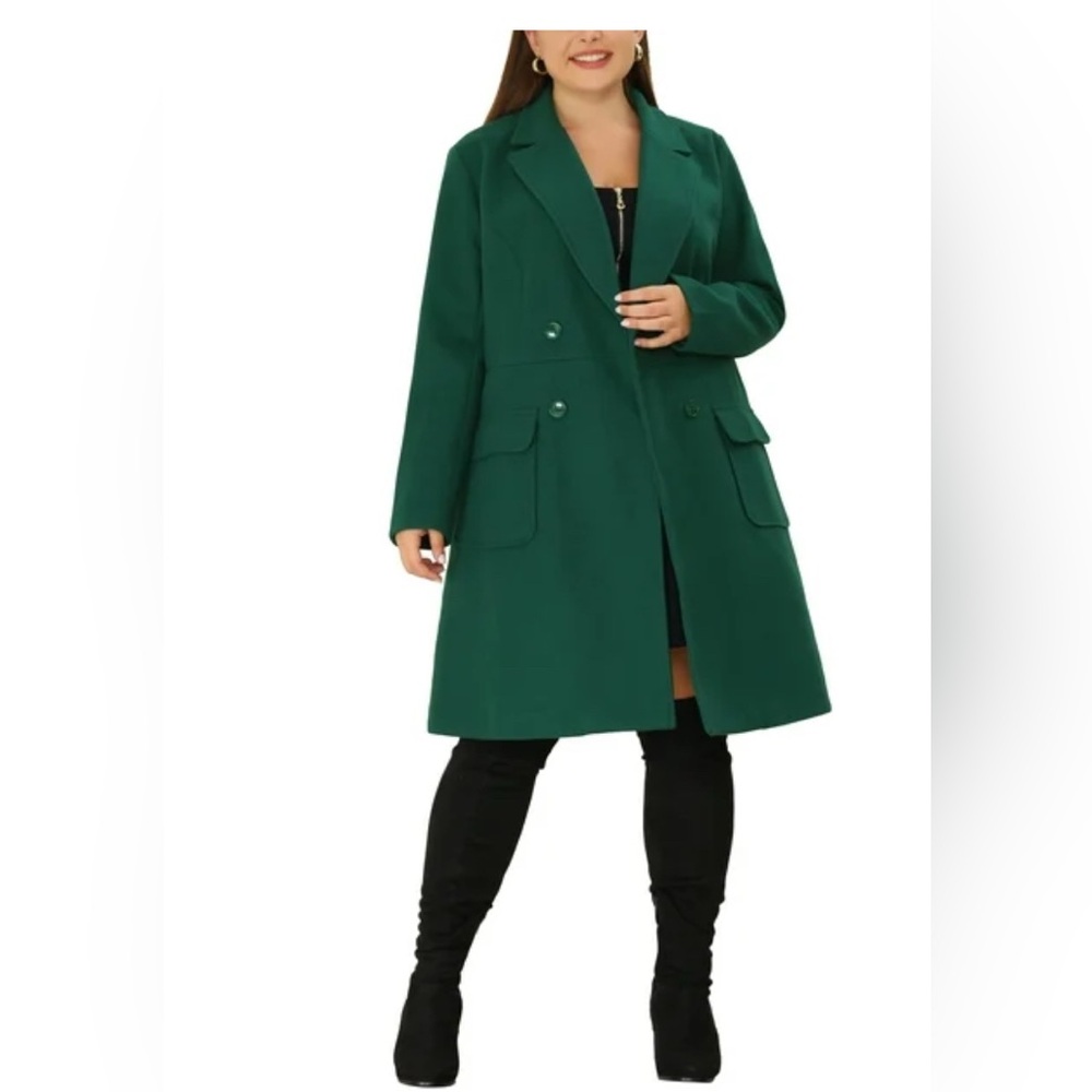 Elegant Green Women's Coat Size 3x